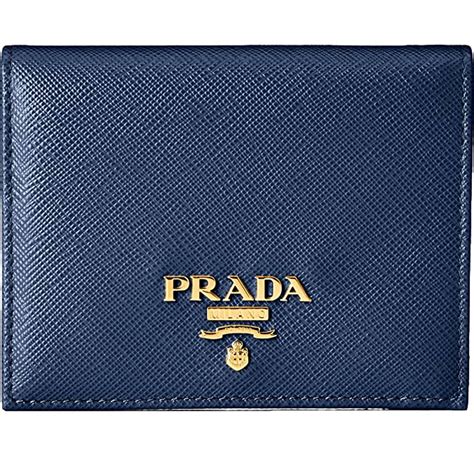 prada logo saffiano leather card case|prada saffiano wallet price.